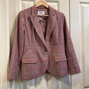 BB Dakota plaid one button blazer jacket